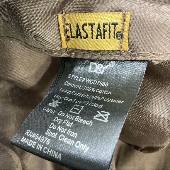 D&Y brown cadet newsboy with animal print trim, tiger charm one size - Picture 8 of 8